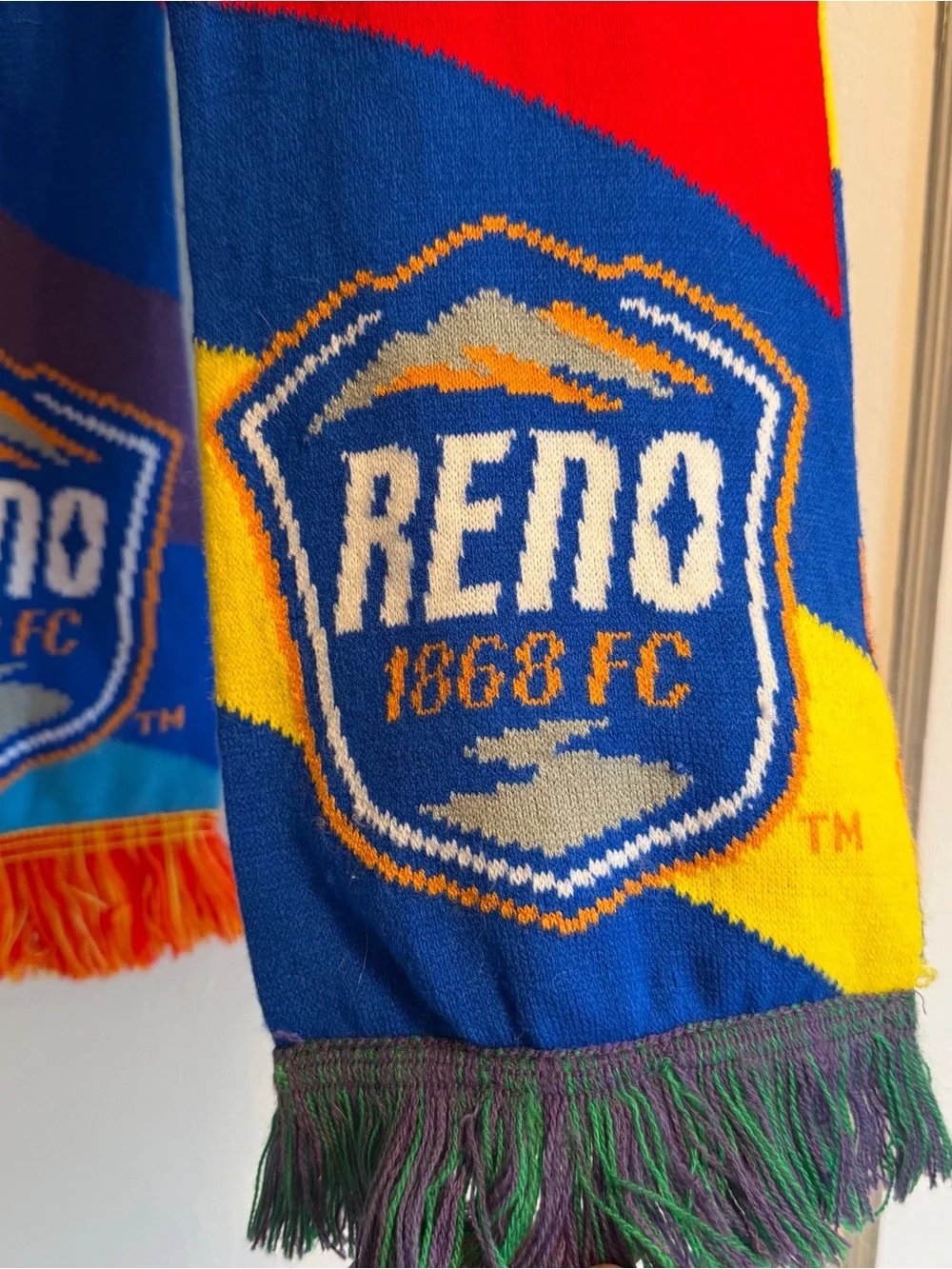 Reno 1868 FC Blue Multicolor Soccer Scarf